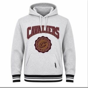 Pro Standard Cleveland Cavaliers NBA Hoodie Gray Varsity Stripe Mens XL